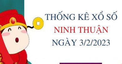 Thống kê xổ số Ninh Thuận ngày 3/2/2023 thứ 6 hôm nay