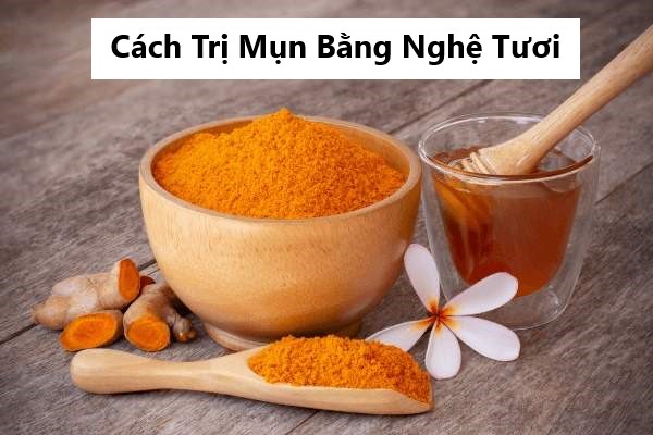 Cách trị mụn bằng nghệ tươi và mật ong