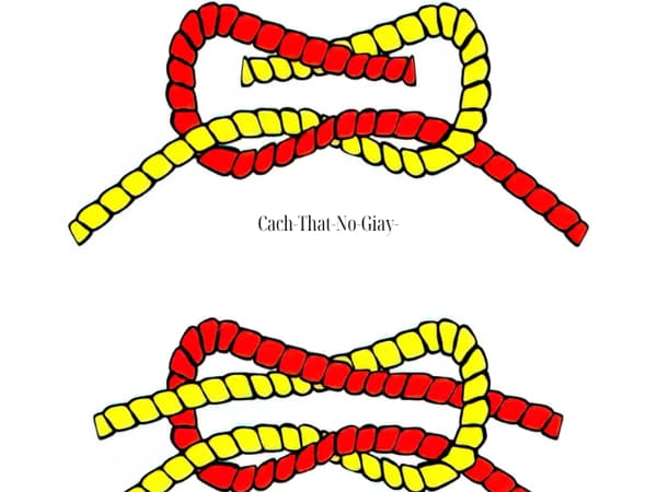 Cách thắt nút dây giày không bị tuột (Ian knot)