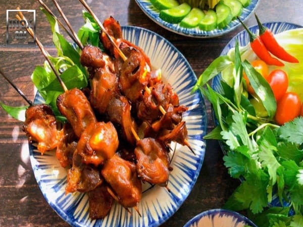 Mề gà nướng ngũ vị