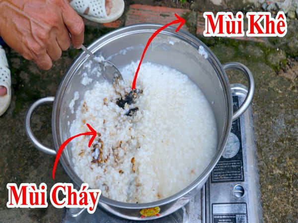 Cháo bị khê rồi thì phải làm sao?
